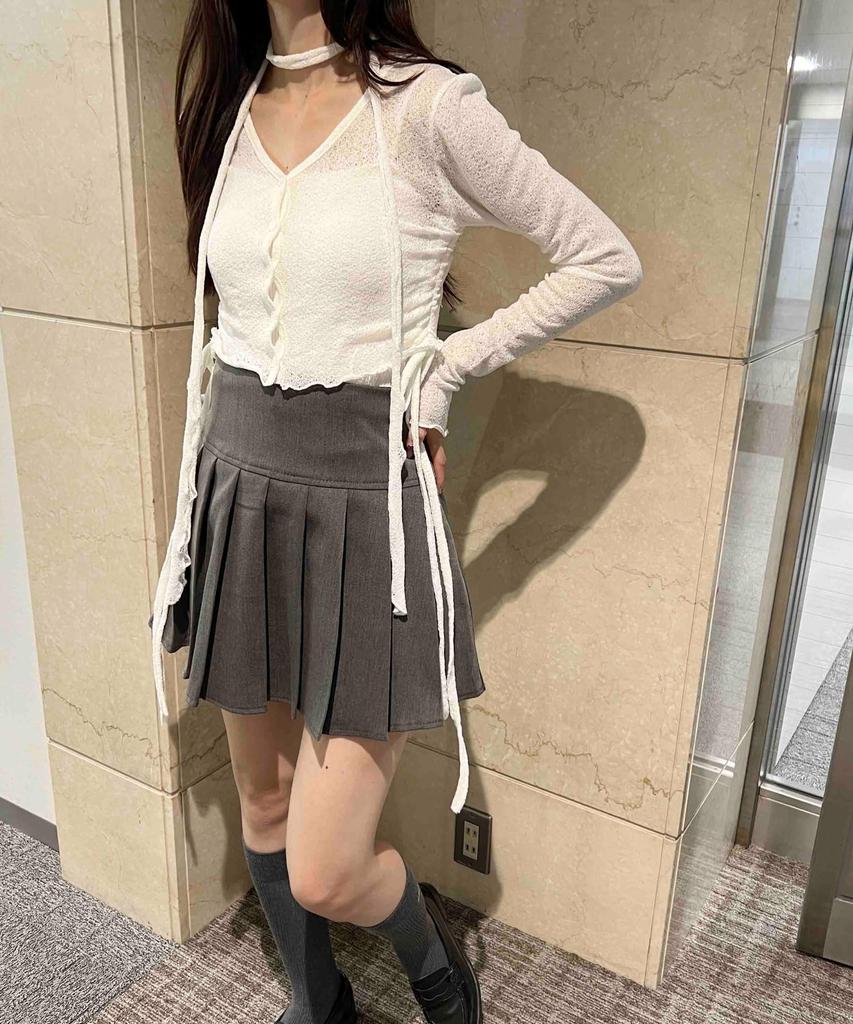 WEGO PHILLY Кардиган и Чокер на кулиске Белый комплект, Кардиган, Женский,