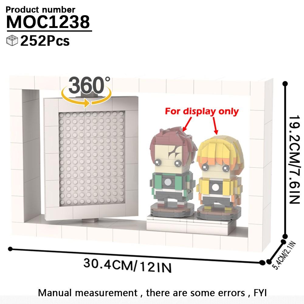 Подставка MOC для фигурок из фильмов, аниме, военных action figures, подставки для демонстрации, совместимые с блоками-коробками 75257 05007 75105, Игрушки-кубики High-Speed Championed, Наборы