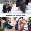 1/2/3/5 Pairs Thermal Socks for Men Black Socks for Extreme Cold Weather
