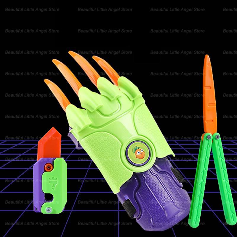 Новые 3D Игрушки-фиджеты «Морковь-гравитационный коготь», Декомпрессионная игрушка-пуш-карта, Антистресс, Милый нож-репка, Снятие стресса, Крутые игрушки для мальчиков, Подарок