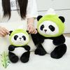 Adorable Panda Plush Toy With Frog Ice Cream And Bee Headpiece For Fun Gifts