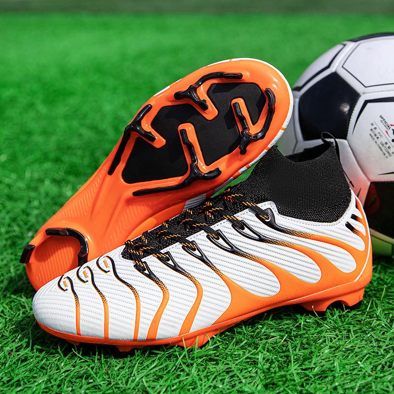 Teenagers Professional Soccer Shoes Purple Tf/Fg Futsal Sneakers Man Non-Slip Wear-Resistant Football Boot Men Zapatilla Futbol