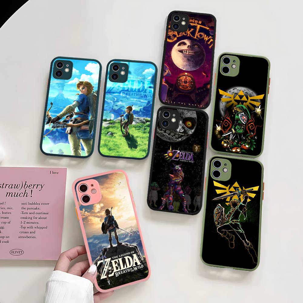 Горячая игра The Legend Of Zeldas Матовый силиконовый чехол для телефона для iPhone 13 14 15 16 Pro Max 11 12 X Xs Max Мягкая накладка