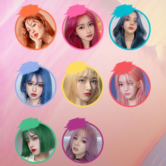 1/8 шт 8 цветов временный мел для волос стираемый одноразовый краска для волос прессованный порошок одинарный