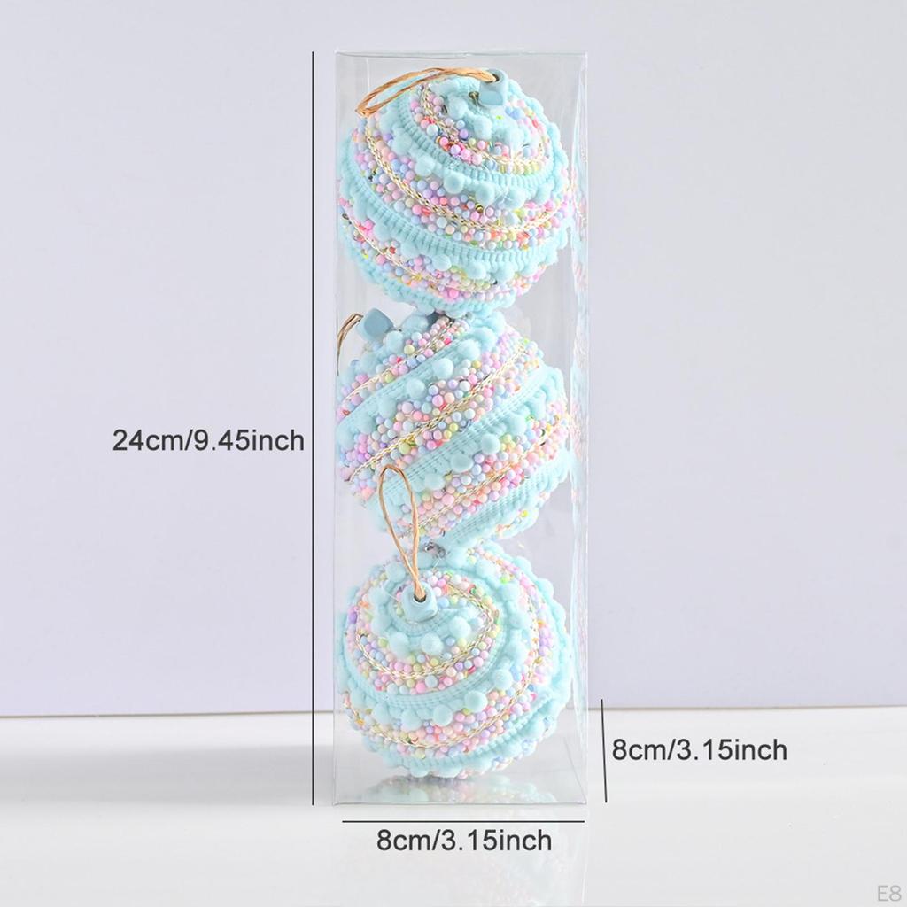 3 шт. Рождественские шары, украшения, подвески, сделай сам, подвесные шары для елки, праздничные