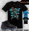 Футболка в тон AJ 11 Gamma Blue 2025 Кроссовки-соответствие MJ Величайший всех времен