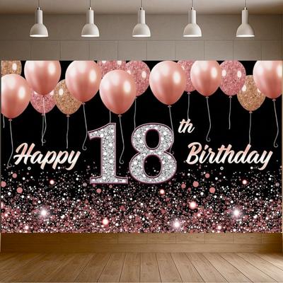 Украшения на 18-летие Годы Старые Блестящие Шары Фон для Вечеринки Фон для Дня Рождения Для Декора Мероприятия На Улице В Помещении