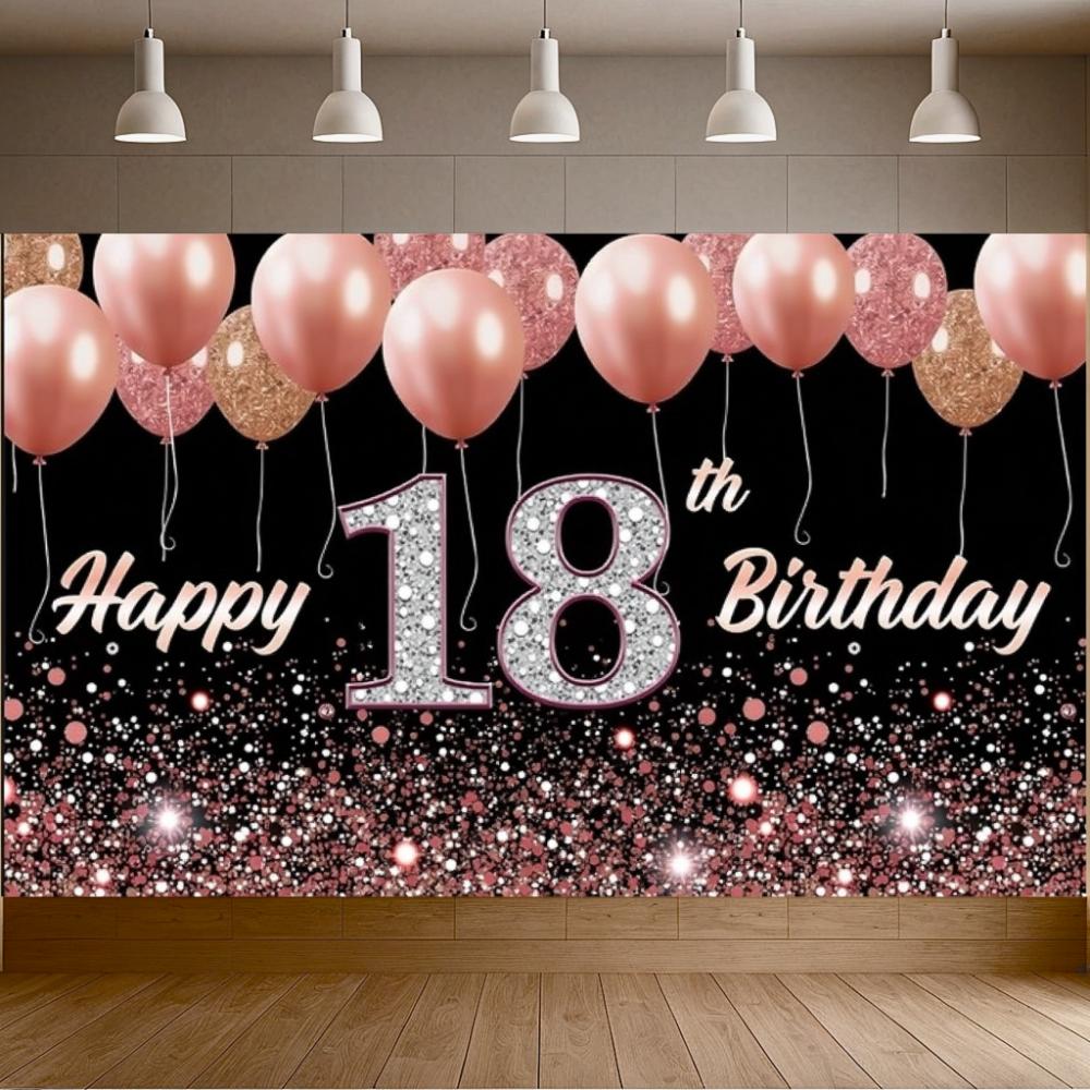 Украшения на 18-летие Годы Старые Блестящие Шары Фон для Вечеринки Фон для Дня Рождения Для Декора Мероприятия На Улице В Помещении