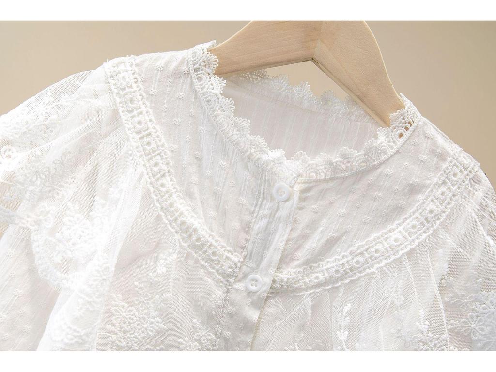 2023 Весенняя розовая рубашка с длинным рукавом в корейском стиле для девочек и младенцев