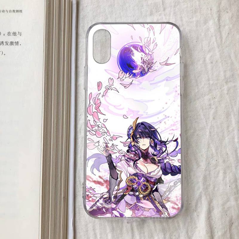 Чехол для телефона Genshin Impact Райдэн Сёгун для iPhone 11 12 13 Mini Pro Max 8 7 6 6S Plus X 5 S SE 2020 XR XS 10