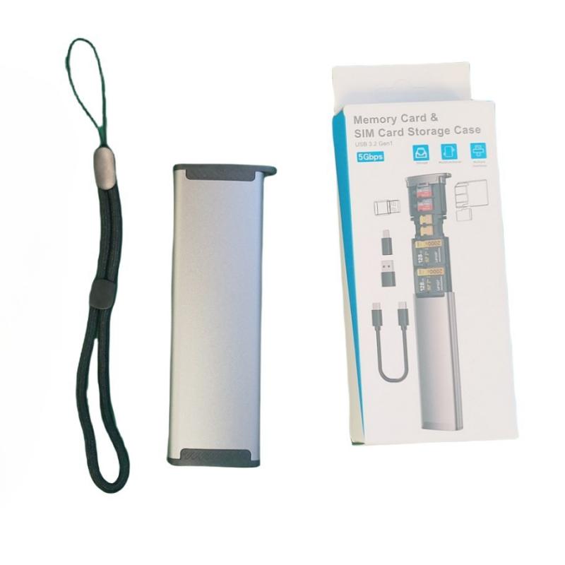 13-in-1 ABS External USB Portable High-Speed SD/TF3.0 Type-C Single Card Reader for Laptop