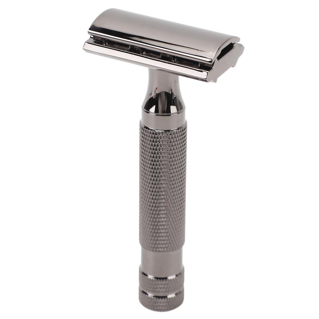 Double Edge Safety Trimmer Comfortable Grip Manual Safety Beard Trimmer Professional Stainless Steel Beard Trimming Tools for Home