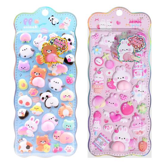 3D Пухлая Наклейка Мультяшный Кролик Медведь Панда Сделай Сам Чехол для Телефона Блокнот Скрапбукинг Декоративный Лист Наклеек Дошкольный Учитель Мальчик Девочка Награды Подарок