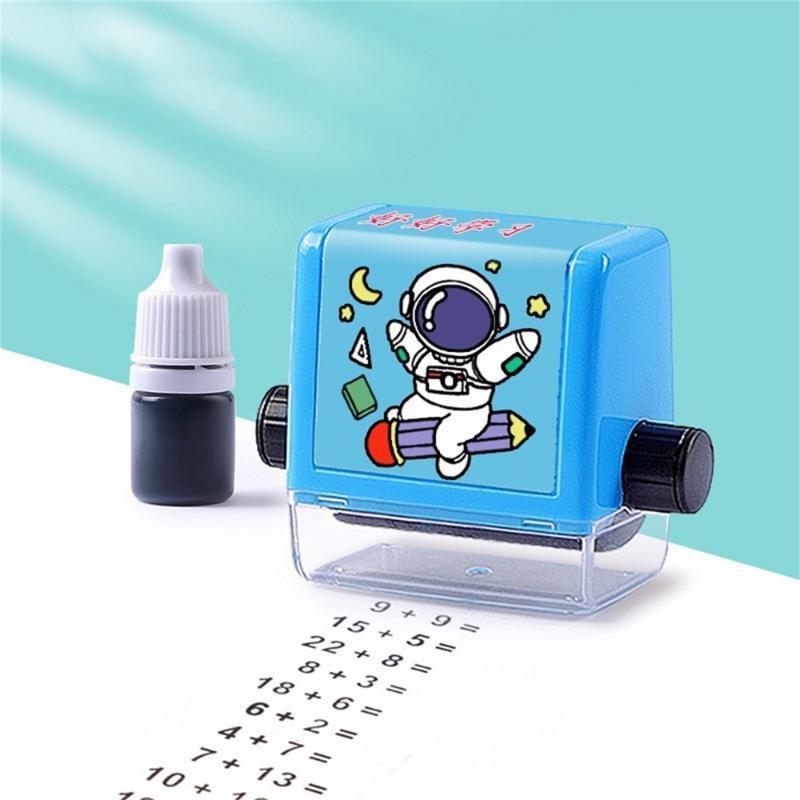 Addition Subtraction and Multiplication Division Roller Stamp Students Within 100 Math Practice Questions Digital Type Mathematical Roller Seal XYZ
