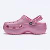 Crocs Классические блестящие туфли-сабо на платформе розового цвета 207241 6wy