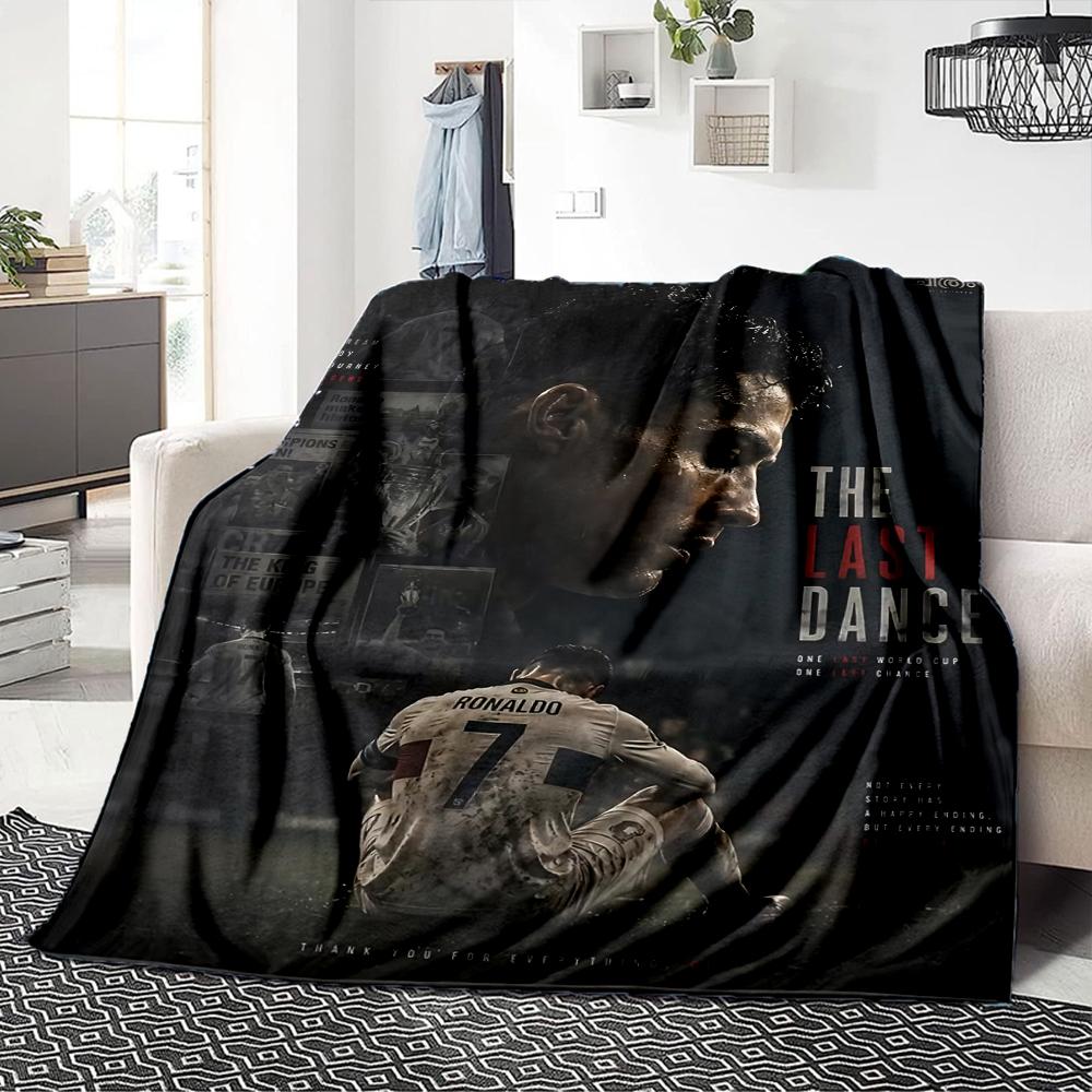Last Dance Ronaldos Legacy printed flannel breathable and warm blanket, a stylish home gift, suitable for home, office and bedspread use. 0713a17