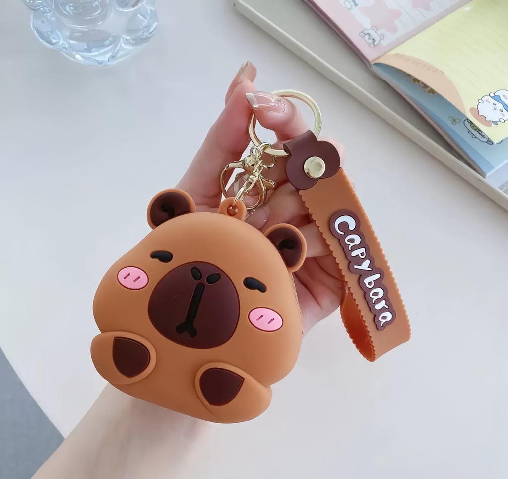 Adorable Capybara Silicone Coin Purse - Cute Cartoon Design for Kids