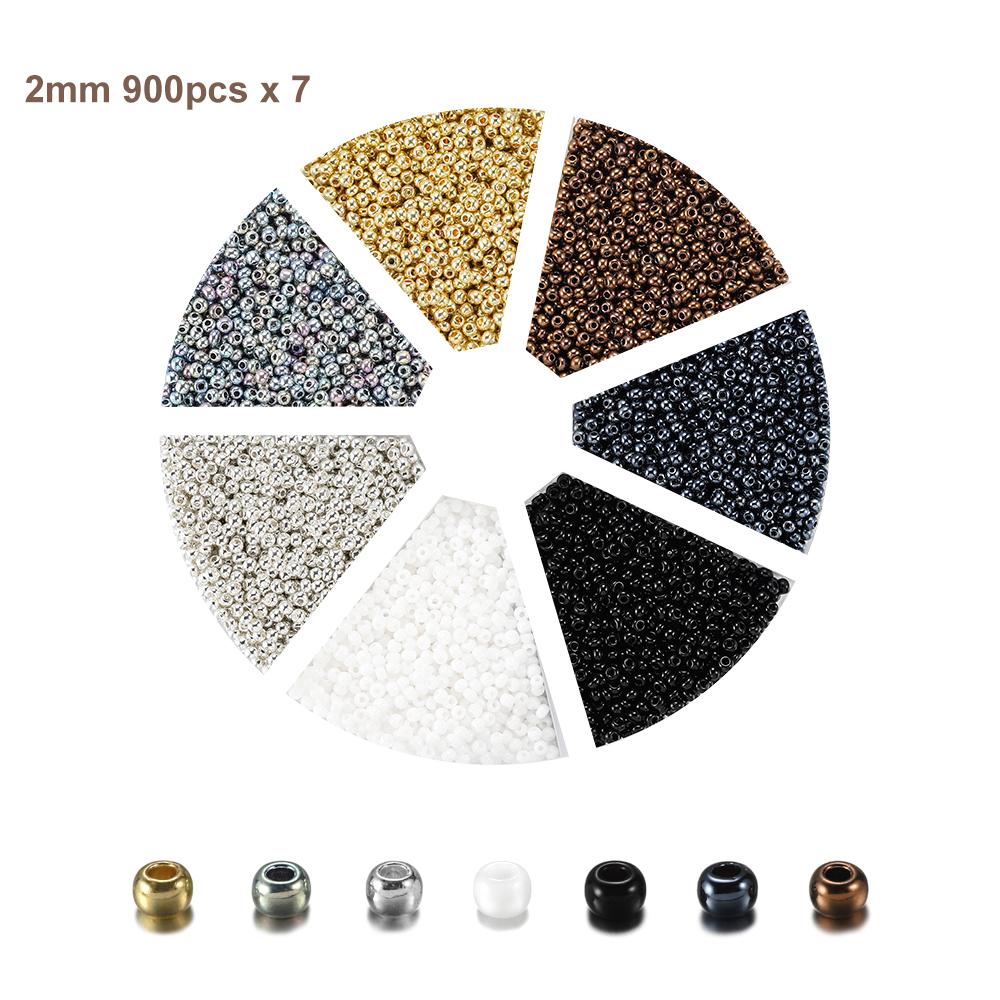 1Set with Box Glass Seed Beads Czech Charm Crystal Spacer Glass Bead For Jewelry Making Kits DIY Handmade Supplies Accessories Set