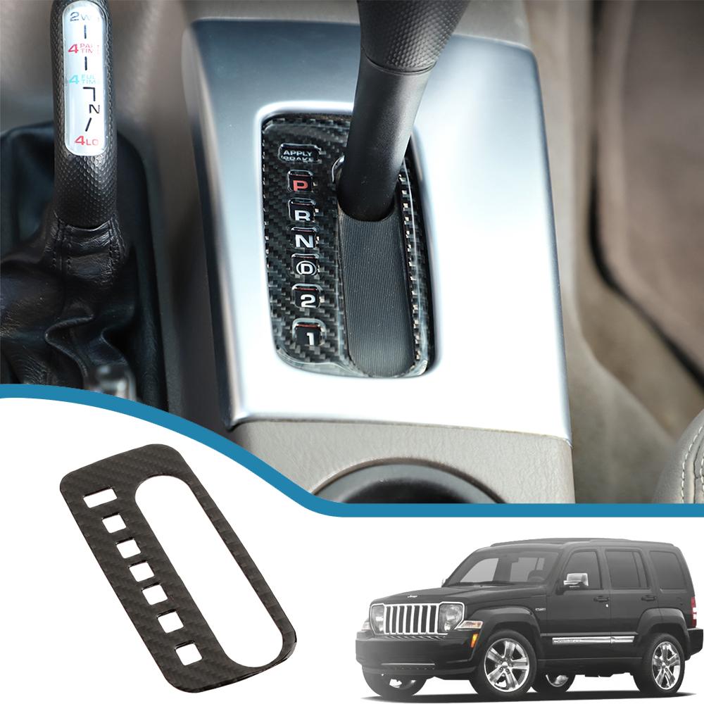 Наклейки на панель переключения передач автомобиля, отделка для Jeep Liberty 2007 2008 2009 2010 2011 2012, молдинги для салона автомобиля