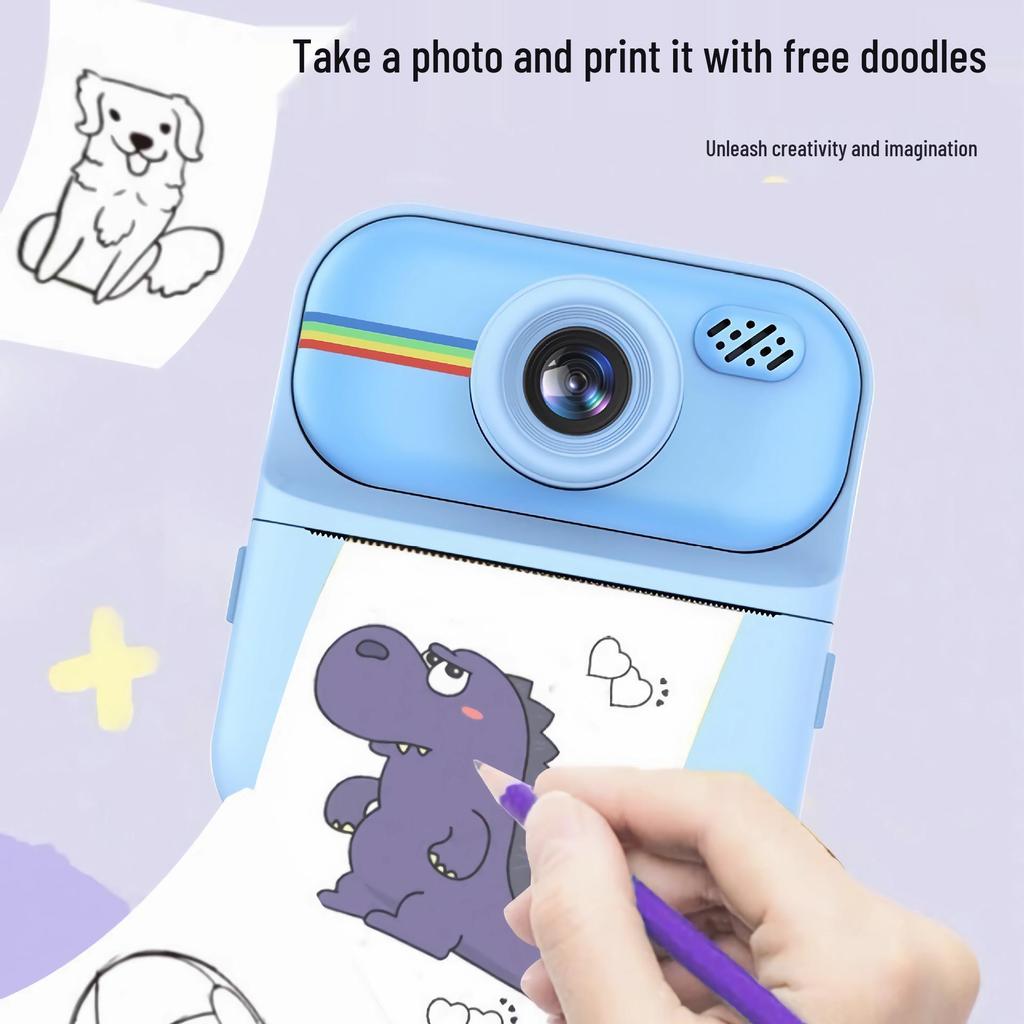 Children's Instant Camera with Dual HD Lenses and 2.4" LCD Screen