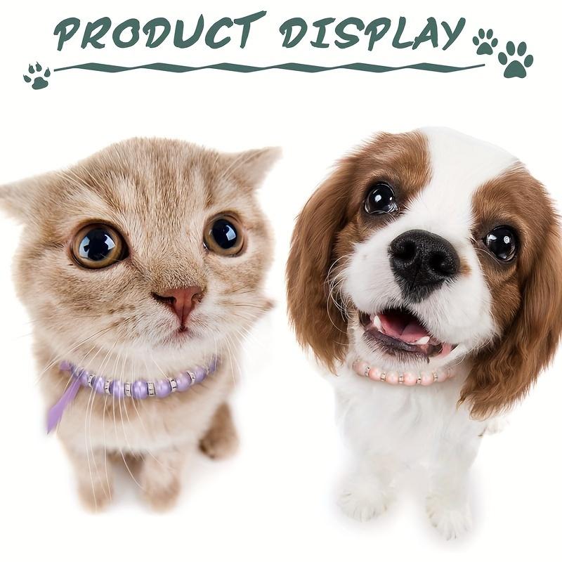 Роскошные жемчужные ожерелья со стразами для маленьких свадеб с кошками и собаками