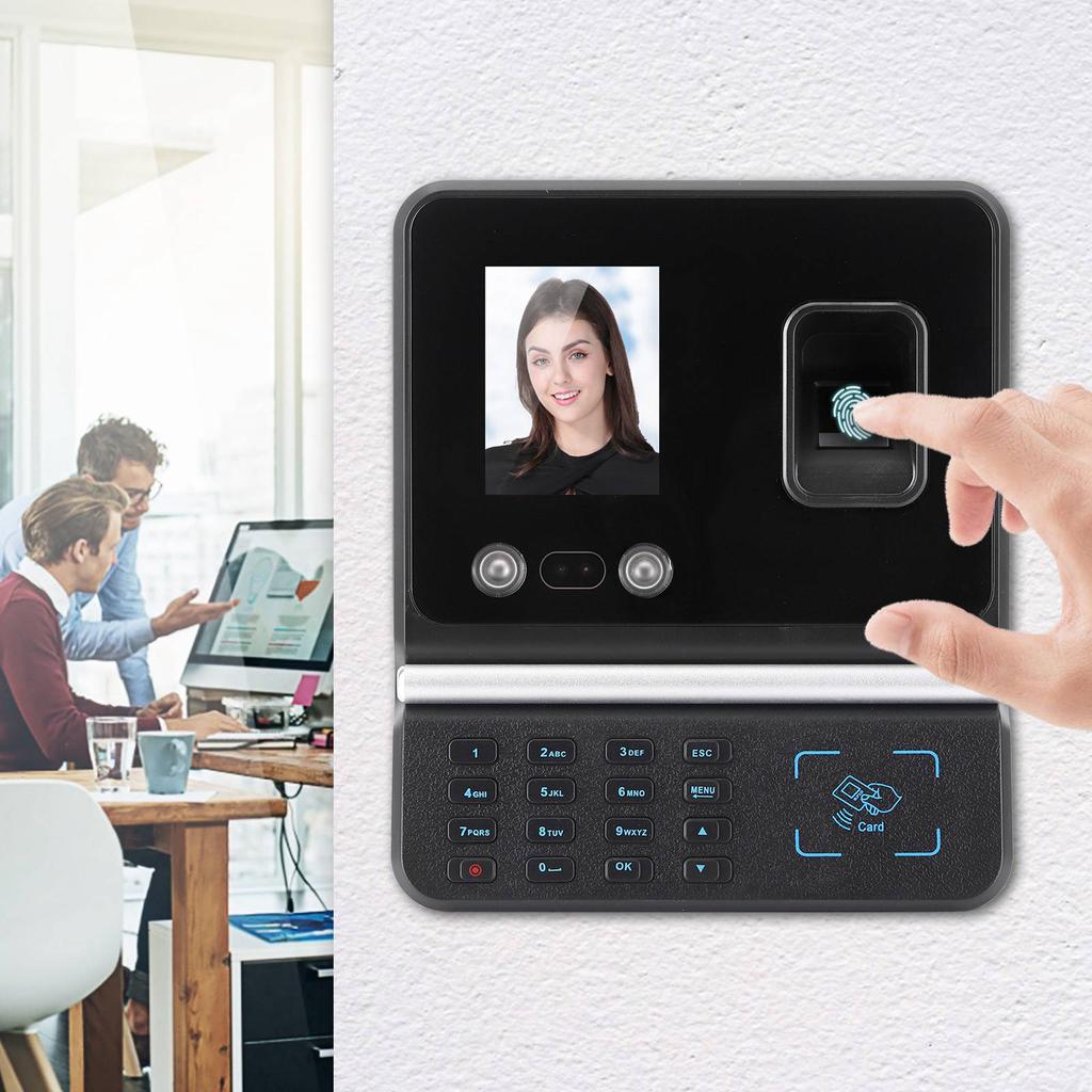 Контроль доступа, устройство учета рабочего времени, цветной экран 2,8 дюйма, IP-адрес, отпечаток пальца, пароль, идентификатор карты, разблокировка