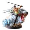 One Piece Op Ророноа Зоро 26 см Модель Figma Подвижная фигурка ПВХ Фильм Аниме Архетип Мультфильм Игрушки для детей Кукла Подарок Коллекционный