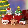 Christmas Gift Box, Cartoon Dolls, Small ParticleBuilding Block Toys