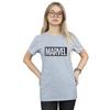 Marvel Womens/Ladies Logo Outline Cotton Boyfriend T-Shirt