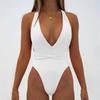 Ayollar Bikini Bir Rangli To'plam Cho'milish Kiyimi Ayollar uchun Bir Bo'lak Cho'milish Kiyimi Plyaj Kiyimi
