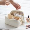 Портативная большая дорожная косметичка для хранения косметики для женщин, кожаный органайзер для макияжа, женская косметичка на молнии