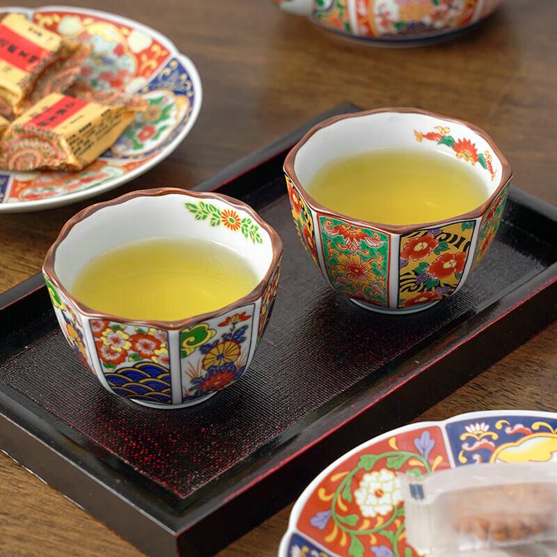 Japanese Mino Ware Old Imari Master Tea Cups Gift Set