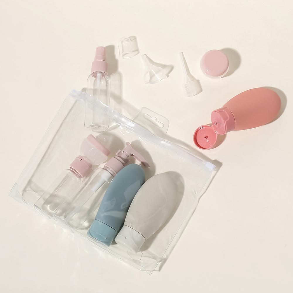 Perfume Bottle Set Refillable Spray Lotion Shampoo Shower Tube Bottling Refill Cosmetic Travel Liquid Container Portable Tool