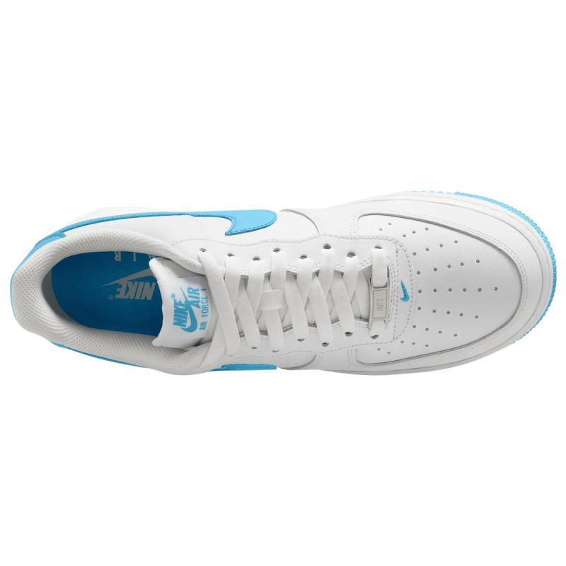 Nike Air Force 1 Low '07 White Aquarius Blue Sneakers FQ4296-100