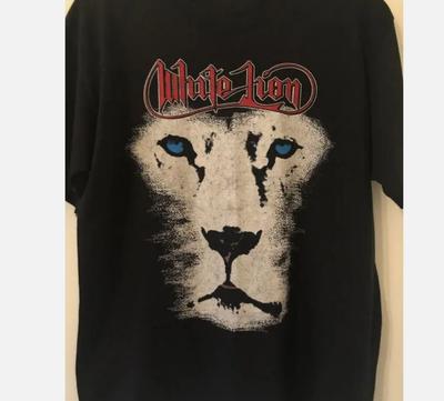 Редкая футболка унисекс полного размера 1988 года с изображением группы White Lion, подарок для фаната