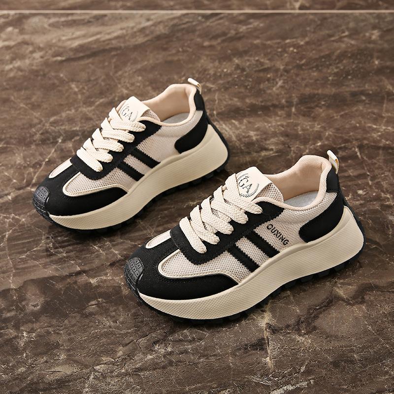 Ins корейская версия кроссовок для пап на платформе весна 2025 года, новые уличные кроссовки для бега и занятий спортом для студентов, повседневная обувь HY2515