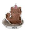 BEPAN 1PC Special Shape Hand Towel Thickened Cute Cartoon Cat Strong Water Absorption Coral Velvet Kitchen Bathroom Supplies