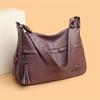 Модная женская сумка через плечо Классический дизайн с изысканной кисточкой Женская повседневная сумочка