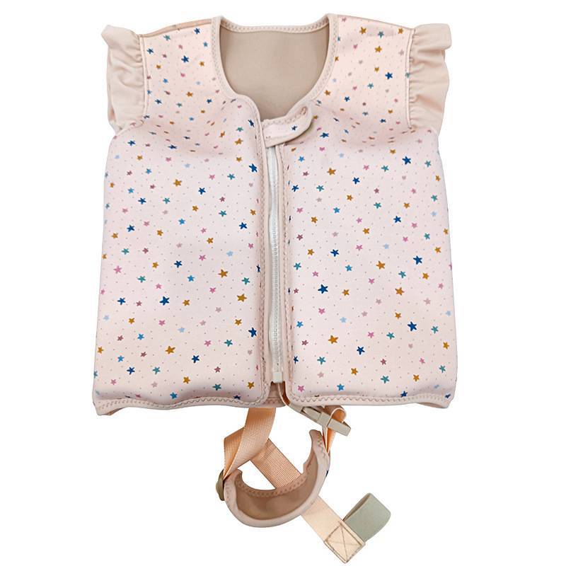 Kids Float Vest With Cotton Material Cartoon Print For Water Play And Swimming Safety
