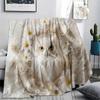 1Pc owl Print Flannel Blanket, High quality Comfortable for All Seasons, Home Decor, Warmth and Comfort, Perfect for Christmas Gifts W64