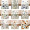 Flax Printed Table Flag Plant Flowers Sub-home Decorative Table Cloth Porch Cabinet Tea Table Cloth