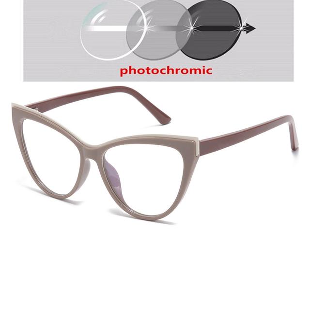 Женские очки «кошачий глаз» с пружинными шарнирами для близорукости, очки с защитой от синих лучей и близорукости, мощность 0-0,5-0,75 до-6,0