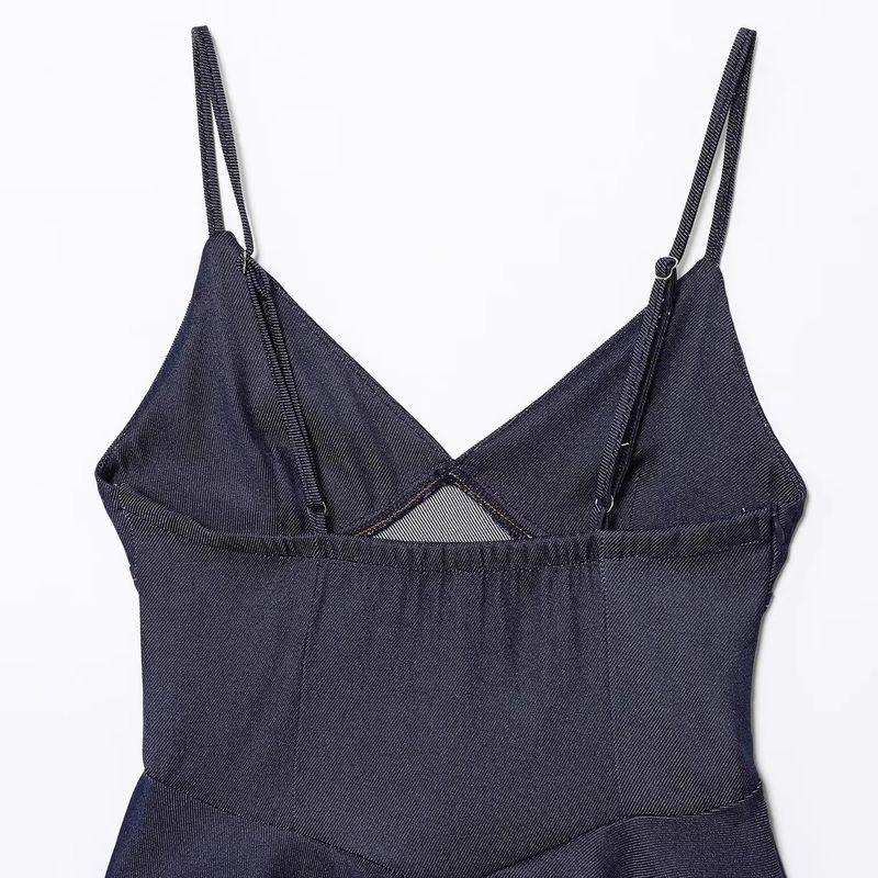 Araltay New Arrival Fashion Style Women's Clothing Fashion All-Match Minimalist Twill Ruffled Spaghetti Straps Tops 0858263