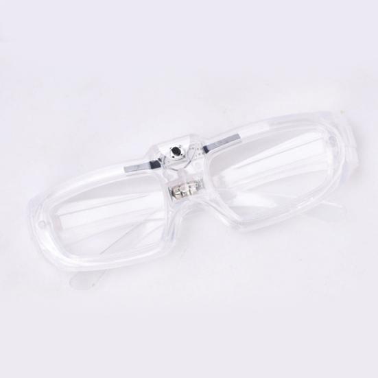 Kids Glow-in-the-Dark Glasses 3 Light Modes Light-Up Frames Battery-powered Heart Shape Cosplay