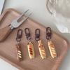 Cute Cartoon Baguettes Keychain Kawaii Animal Bread Keyring For Women Men Car Key Holder Bag Pendant Decoration Couple Gifts
