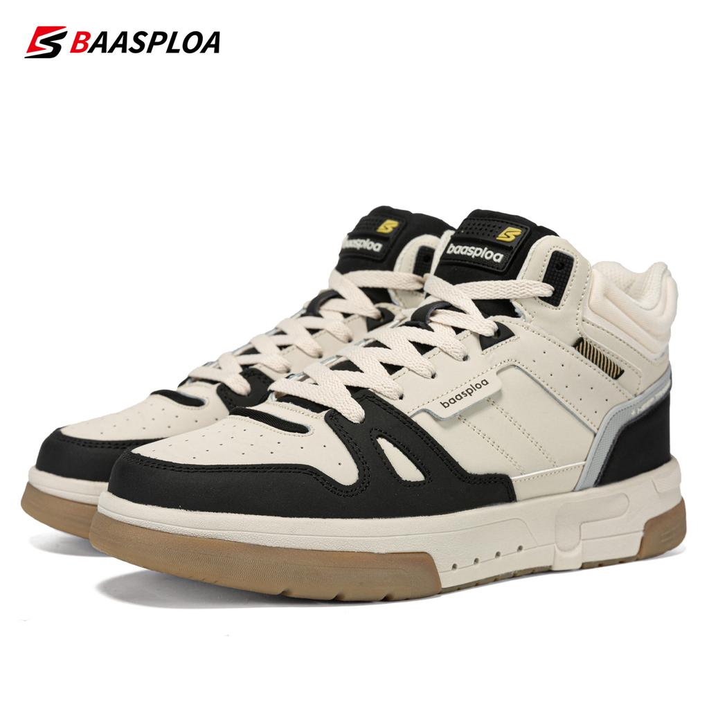 BAASPLOA Мужские зимние кроссовки, повседневная обувь для мужчин, водонепроницаемая плюшевая теплая обувь, модные нескользящие уличные мужские кроссовки