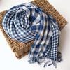 Luxury Brand Plaid Scarves Cotton Shawls Lovers Winter Warm Plaid Shawl Double Layers Tassel Scarves