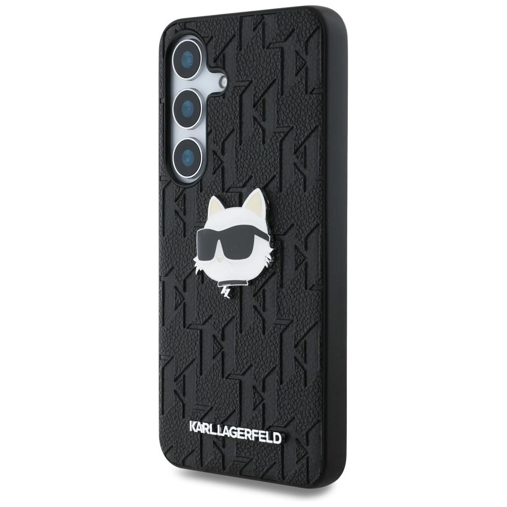 Etui do Samsung Galaxy S25 Karl Lagerfeld Logo Choupette Czarne