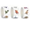 Self Adhesive Round Teacher Reward Stickers Dinosaur Encourage Sticker Children's Cartoon Stickers
