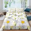 3 Pcs Single Side Printed Duvet Cover Set Queen King Size Animal Plant Flower Leaf Bedding Set Comfortable Soft Skin-Friendly